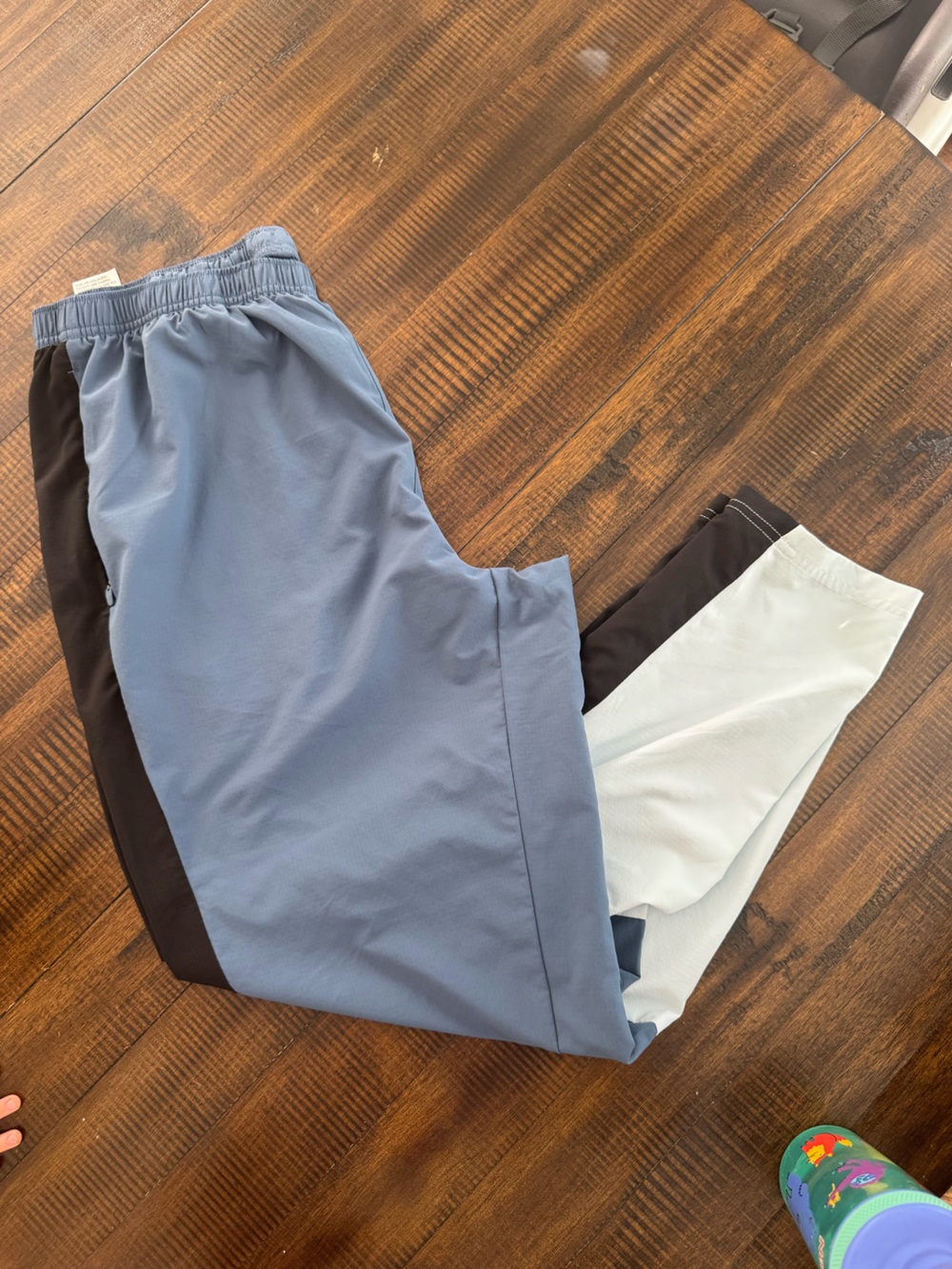 Puma Men’s Colorblock Joggers - Light Blue, Black, White